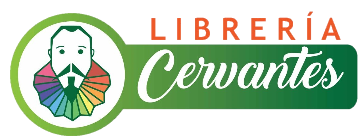 Logo de Librería Cervantes con retrato ilustrado de Cervantes